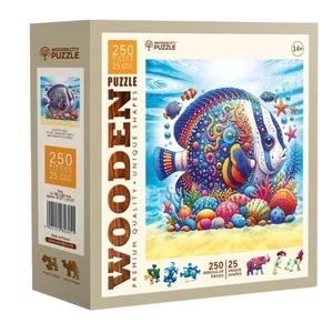 Wooden City HE0316-L - Egzotikus hal - 250 db-os fa puzzle