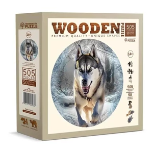 Wooden City HE0502-XL - Száguldó farkas - 505 db-os fa puzzle