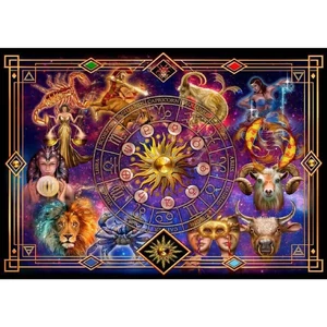 Wooden City LB4000-0134-XXXL - Zodiákus montázs - 4000 db-os fa puzzle