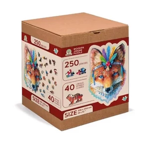 Wooden City NB0094-L - Misztikus róka - 250 db-os fa puzzle