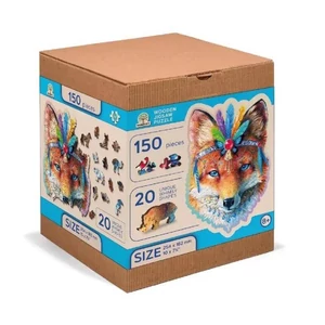 Wooden City NB0094-M - Misztikus róka - 150 db-os fa puzzle