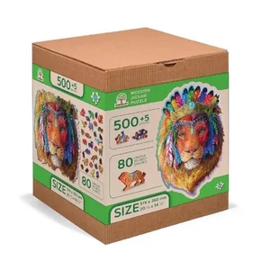 Wooden City NB0095-XL - Misztikus oroszlán - 505 db-os fa puzzle