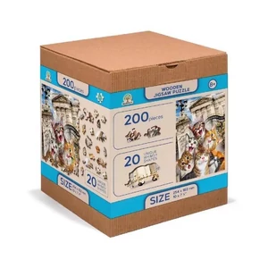 Wooden City NB200-0021-M - Cicák Londonban - 200 db-os fa puzzle