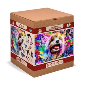 Wooden City NB505-0125-L - Pop Art Yorkshire terrier - 505 db-os fa puzzle