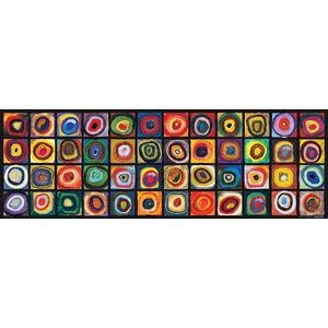 EuroGraphics 6010-5443 - Panoráma puzzle - Color Study of Squares, Kandinsky - 1000 db-os puzzle
