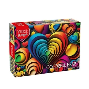 Yazz 3831 - Colorful Heart - 1000 db-os puzzle