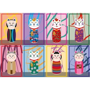 Yazz 3833 - Maneki Kokeshi - 1000 db-os puzzle