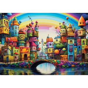 Yazz 3863 - Rainbow City - 1000 db-os puzzle