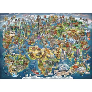 Anatolian 4923 - Wonderful World Map - 3000 db-os puzzle
