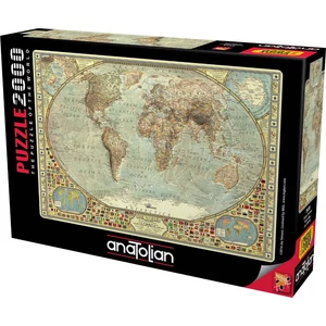 Anatolian 3935 - World Map - 2000 db-os puzzle