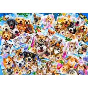 Bluebird 90232 - Selfie Pet Collage - 1000 db-os puzzle