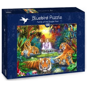 Bluebird puzzle 70155 -  Family at the Jungle Pool  - 1000 db-os puzzle