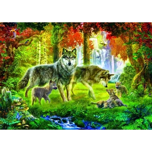 Bluebird puzzle 70156 - Summer Wolf Family - 1000 db-os puzzle