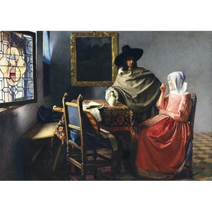 Bluebird 60322 -Johannes Vermeer - The Glass of Wine, 1661 - 1000 db-os Art by puzzle 
