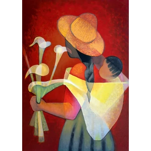 Bluebird 60333 -Louis Toffoli - La Vendeuse d'Arums, 1996 - 1000 db-os Art by puzzle 