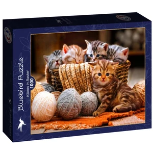 Bluebird 90264 - Kittens in Basket - 1000 db-os puzzle