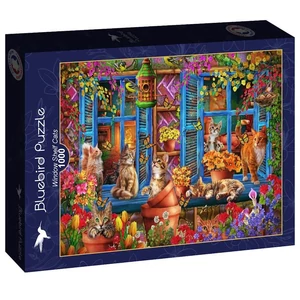 Bluebird 90973 - Window Shelf Cats - 1000 db-os puzzle
