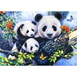 Bluebird 90154 - Panda Family - 1000 db-os puzzle