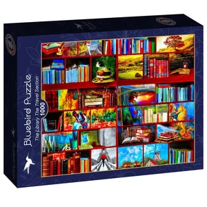 Bluebird 90214 - The Library The Travel Section - 1000 db-os puzzle