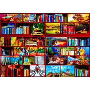 Bluebird 90214 - The Library The Travel Section - 1000 db-os puzzle