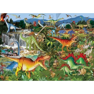 Bluebird 90322 - Explorers and Dinosaurs - 1500 db-os puzzle