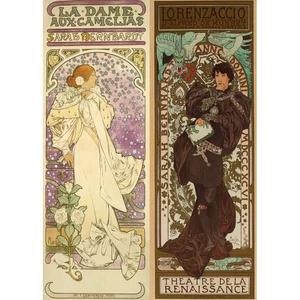 Bluebird 60349 - Alfons Mucha - Collage - 500 db-os puzzle