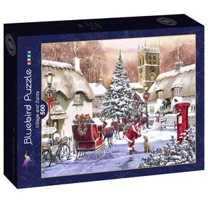 Bluebird 90537 - Village and Santa - 500 db-os puzzle