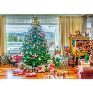 Bluebird 90102 - Christmas at Home - 500 db-os puzzle