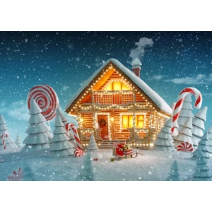 Bluebird 90130 - Christmas Cottage - 500 db-os puzzle
