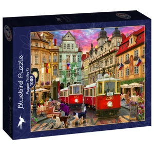 Bluebird 91157 - Prague Trolley's - 1000 db-os puzzle