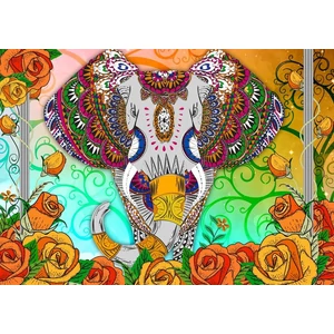 Bluebird puzzle 70002 - Colorful Elephant - 2000 db-os puzzle