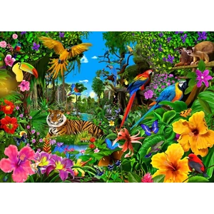 Bluebird puzzle 70150 - Jungle Sunrise - 1500 db-os puzzle