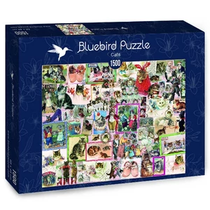 Bluebird 70471 - Cats - 1500 db-os puzzle