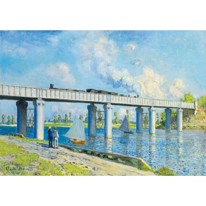 Bluebird Art by 60038 - Claude Monet - Railway Bridge at Argenteuil, 1873 - 1000 db-os puzzle