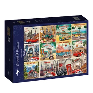Bluebird 3000 db-os puzzle - Collage Vintage (70566)