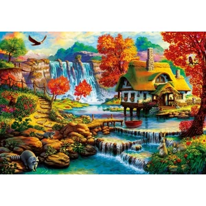 Bluebird 1000 db-os puzzle - Country House by the Water Fall (90583)