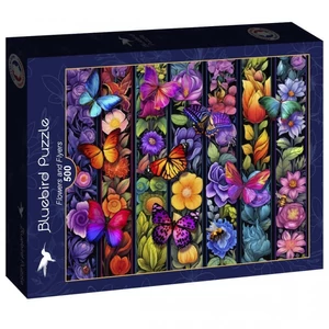 Bluebird 90595 - Flowers and Flyers - 500 db-os puzzle