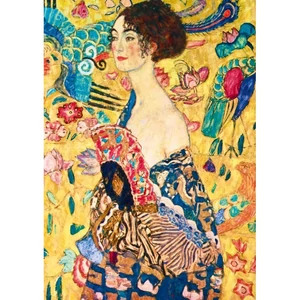 Bluebird 60343 - Gustave Klimt - Hölgy legyezővel 1918 - 1000 db-os Art by puzzle