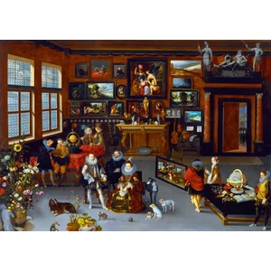 Bluebird Art by 60077 - Hieronymus Francken - The Archdukes Albert and Isabella Visiting a Collector's Cabinet - 1000 db-os puzzle
