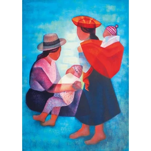 Bluebird 60139 - Louis Toffoli - Famille Péruvienne, 1986 - 1000 db-os Art by puzzle