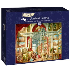 Bluebird Art by 60075 - Panini - Picture Gallery with Views of Modern Rome, 1757 - 1000 db-os puzzle