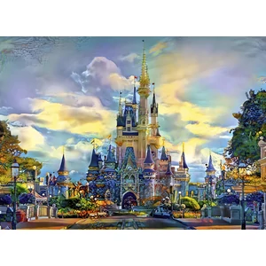 Bluebird 1000 db-os puzzle - Disney World Castle - Orlando- Floride- USA (90290)