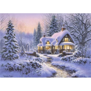 Bluebird 90109 - Winter's Blanket Wouldbie Cottage - 500 db-os puzzle
