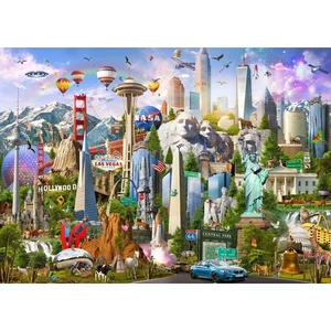 Brain Tree 2102130 - American Pride - 1000 db-os puzzle