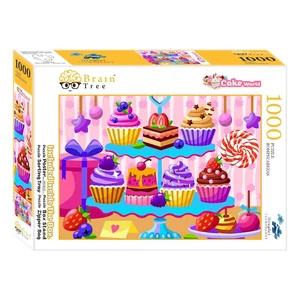 Brain Tree 2102052 - Cake World - 1000 db-os puzzle