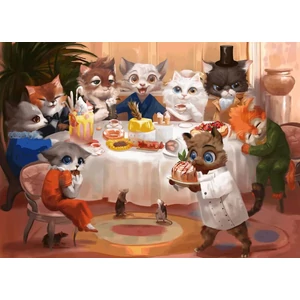 Brain Tree 2102046 - Cat's Dinner - 1000 db-os puzzle