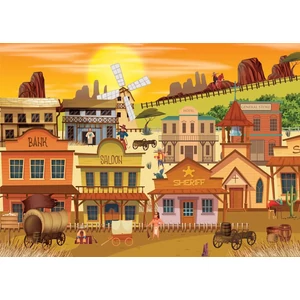 Brain Tree 2102107 - Country Cowboys - 1000 db-os puzzle