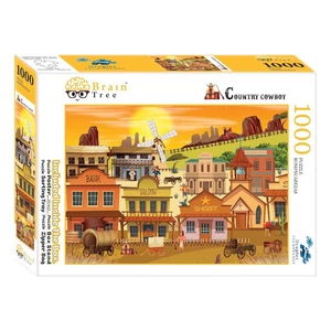 Brain Tree 2102107 - Country Cowboys - 1000 db-os puzzle