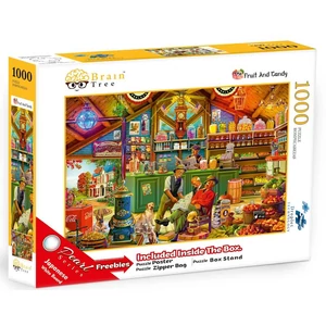 Brain Tree 2102129 - Fruit And Candy - 1000 db-os puzzle