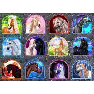 Brain Tree 2102072 - Magical Horses - 1000 db-os puzzle
